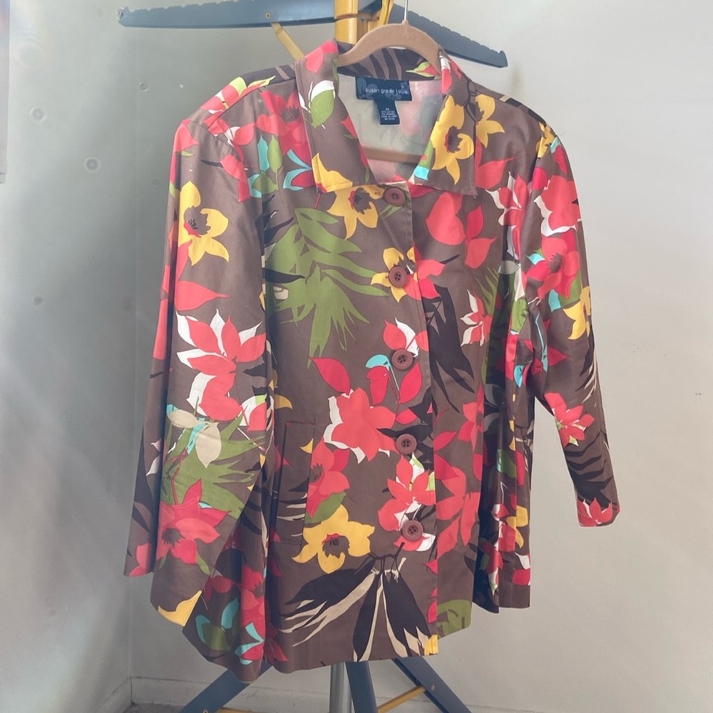 👚Susan Graver 3/4 Sleeve Blazer
